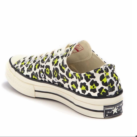 Converse Low Top Leopard Print Sneakers - Picture 2 of 5